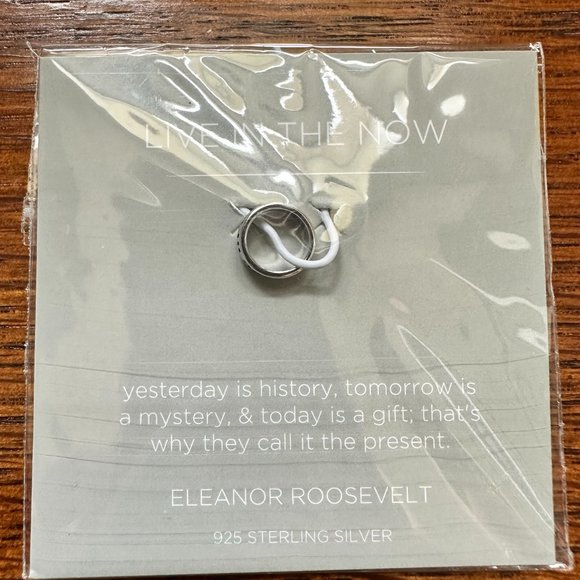 CORE™ Origami Owl 7.25” Polished Silver teardrop bangle with 3 mementos - Picture 3 of 5